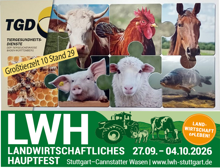 TGD goes LWH – Die Tiergesundheitsdienste sind dabei!